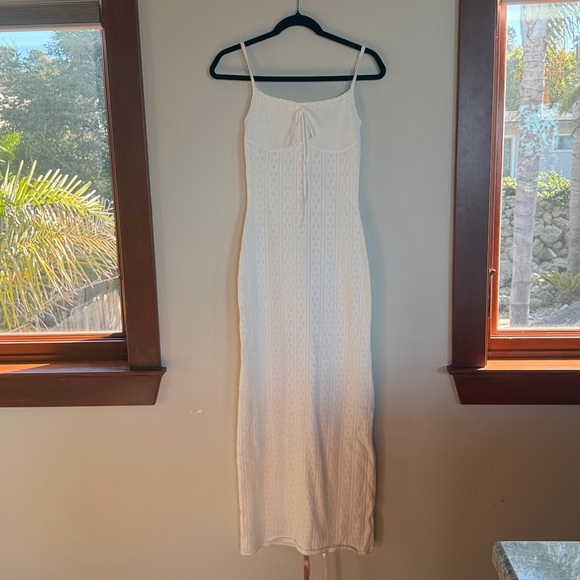 House of CB Myla Maxi Dress in White size Small NWT, White Knit Maxi Dress - Picture 2 of 8